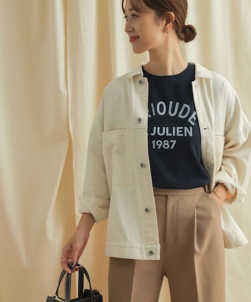 URBAN RESEARCH DOORS(アーバンリサーチドアーズ)の「コットンツイルドルマンジャケット(ミリタリージャケット・レディース・KHAKI/NATURAL・M)」の6枚目の写真