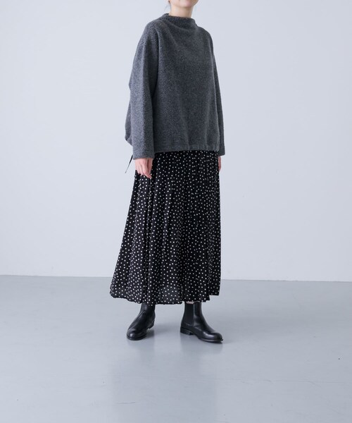 かぐれ（カグレ）の「Boa pullover（Tシャツ/カットソー・レディース・BEIGE/CHARCOAL・FREE）」の8枚目の写真