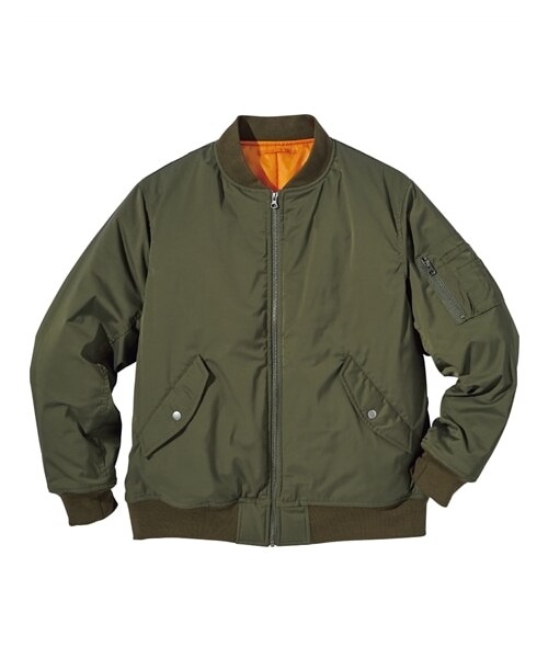 nissen（ニッセン）の「ミリタリーブルゾン（ジャケット/アウター・メンズ・グレー/カーキ・M/L/LL/3L/4L/5L/6L/8L/10L）」の4枚目の写真