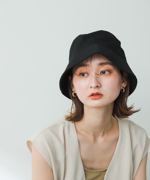 SENSE OF PLACE by URBAN RESEARCH（センスオブプレイスバイアーバンリサーチ）の「『ユニセックス』ツイルバケットハット（ハット・メンズ・BLACK/L.BEIGE/L.KHAKI・one）」の5枚目の写真