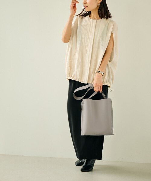 ROPE'(ロペ)の「【E'POR】Y BAG Shoulder Medium【軽量】(ショルダーバッグ・レディース・ライトグレー/キナリ・F)」の18枚目の写真
