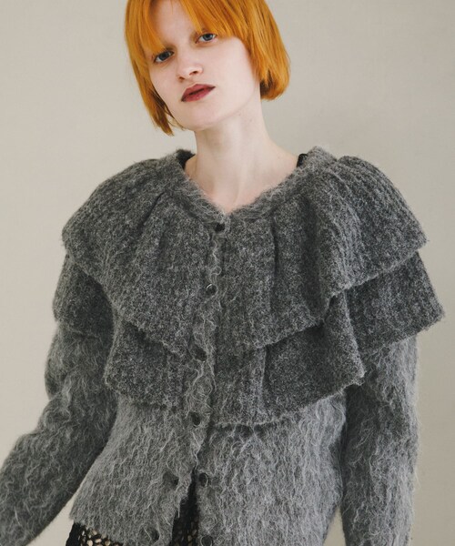 LAATO（ラート）の「frill frill knit cardigan（ニット/セーター・レディース・ラテ/シャドウ/モス/ハニー・FREE/Free）」の18枚目の写真