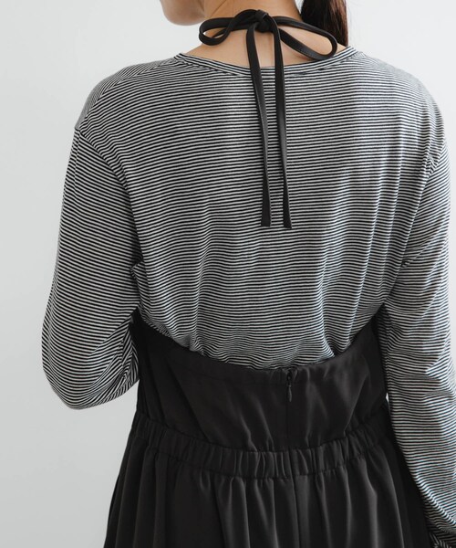 URBAN RESEARCH（アーバンリサーチ）の「ウールコットンロングスリーブカットソー（Tシャツ/カットソー・レディース・OFF WHITE/CHERRY RED/BLACK/BORDER・Free）」の19枚目の写真