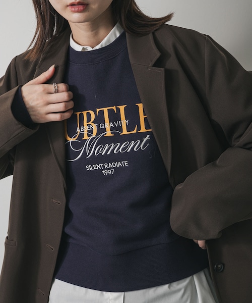 SENSE OF PLACE by URBAN RESEARCH(センスオブプレイスバイアーバンリサーチ)の「グラフィックルーズスウェット(スウェット・レディース・L.GRAY/OATMEAL/NAVY/PINK・One)」の1枚目の写真