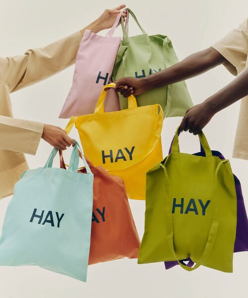 SENSE OF PLACE by URBAN RESEARCH(センスオブプレイスバイアーバンリサーチ)の「HAY Tote Bag(トートバッグ・メンズ・SAGE GREEN/MATCHA GR/ICY BLUE/DARK PLUM/LEMON/BLUSH PINK/B_ORANGE・One)」の10枚目の写真