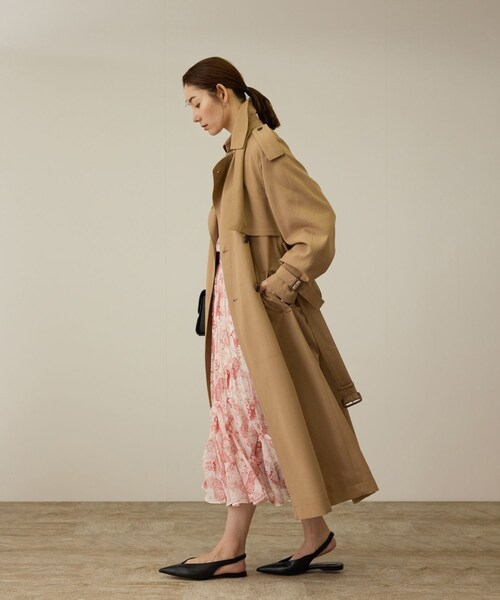 ROPE'(ロペ)の「MANTECO(マンテコ) テンセルウールトレンチコート(トレンチコート・レディース・ベージュ・36/38)」の13枚目の写真