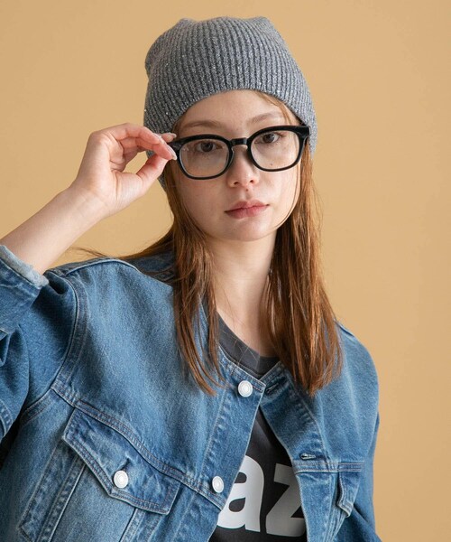 URBAN RESEARCH Sonny Label（アーバンリサーチサニーレーベル）の「スパンコールラメニット帽（ニットキャップ/ビーニー・レディース・グレー/チャコール・one）」の8枚目の写真