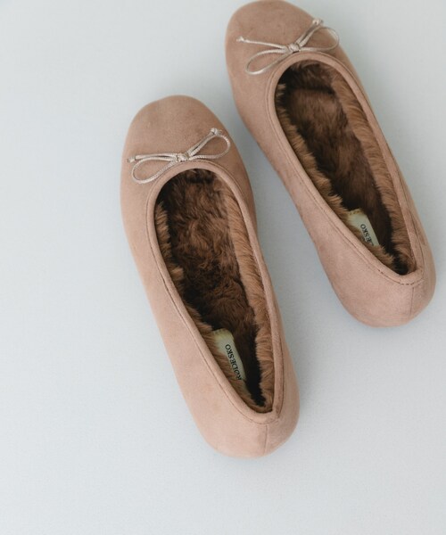 RODE SKO（ロデスコ）の「撥水フラッフィーバレエシューズ（バレエシューズ・レディース・BLACK/DARK BROWN/MOCHA・36/37/38/39）」の6枚目の写真