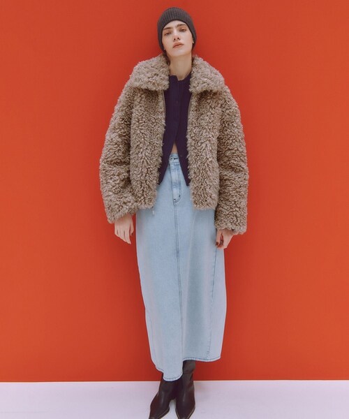 ADAM ET ROPE'(アダムエロペ)の「【Jakke(ジャッキー)】TRACI(ムートンコート・レディース・ベージュ・S)」の18枚目の写真