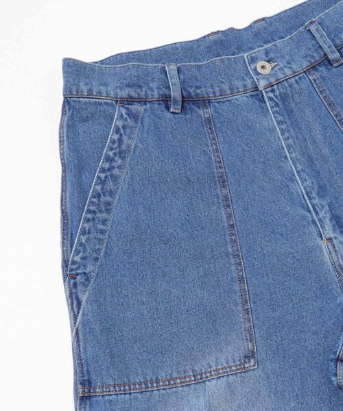 URBAN RESEARCH Sonny Label（アーバンリサーチサニーレーベル）の「ARMY TWILL　DENIM BAKER PANTS（デニムパンツ・メンズ・BLUE/KHAKI/ECRU・M/L）」の17枚目の写真