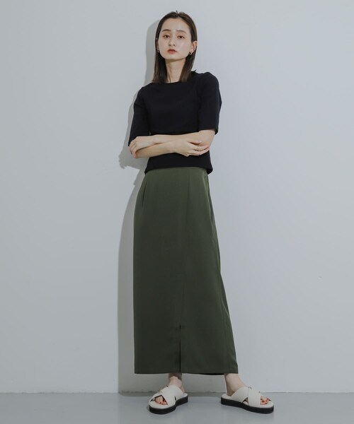 SENSE OF PLACE by URBAN RESEARCH(センスオブプレイスバイアーバンリサーチ)の「ウエストリブコンパクトトップ(Tシャツ/カットソー・レディース・L.GRAY/IVORY/BLACK/RED・one)」の19枚目の写真