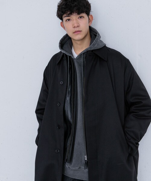 SENSE OF PLACE by URBAN RESEARCH(センスオブプレイスバイアーバンリサーチ)の「ステンカラーコート(テーラードジャケット・メンズ・BEIGE/BLACK/MINT・M/L)」の22枚目の写真