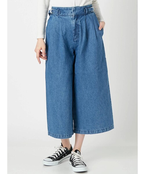 COTORICA（コトリカ）の「【WOMEN】デニムガウチョ（デニムパンツ・レディース・ブルー/インディゴ・S/M）」の2枚目の写真