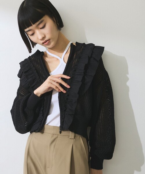 ADAM ET ROPE'（アダムエロペ）の「【WEB限定】ラッフルメッシュ