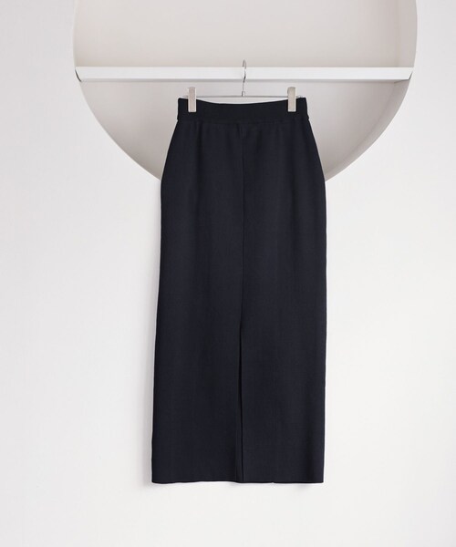 VIS（ビス）の「ピンタックデザインニットスカート（スカート・レディース・オフホワイト/ネイビー・F）」の18枚目の写真