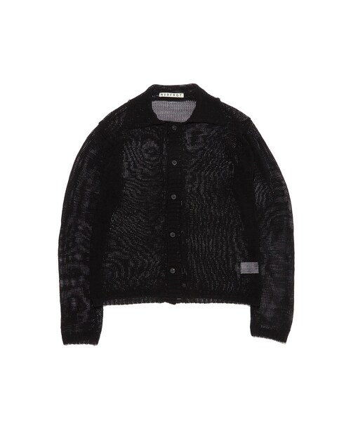 NVRFRGT/ネヴァーフォーゲット】SEMI SHEER OPEN KNIT CARDIGAN