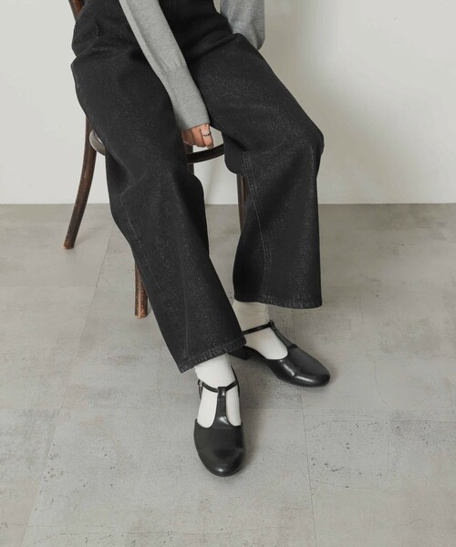 SENSE OF PLACE by URBAN RESEARCH（センスオブプレイスバイアーバンリサーチ）の「セパレートTストラップシューズ（その他シューズ・レディース・BLACK/IVORY・S/M/L）」の20枚目の写真