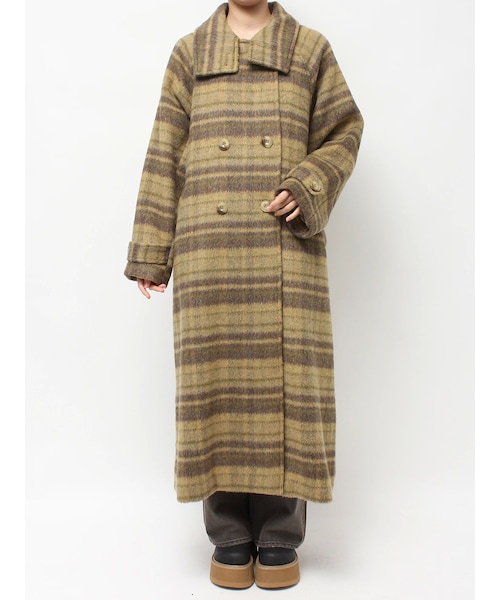 EVRIS（エヴリス）の「スタンドカラーロングコート（チェスターコート・レディース・ホワイト/グレー/ブラック/イエロー・F）」の7枚目の写真