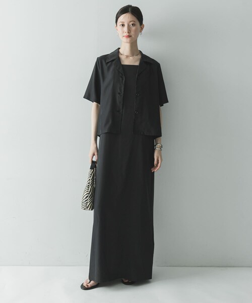URBAN RESEARCH(アーバンリサーチ)の「『接触冷感』キュプラキャミワンピース(ワンピース・レディース・BLACK/BROWN・36/38)」の10枚目の写真