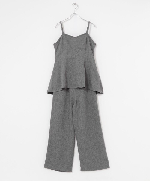 URBAN RESEARCH Sonny Label（アーバンリサーチサニーレーベル）の「ヘリンボーンキャミ×パンツセットアップ（サロペット/オーバーオール・レディース・グレー系/ブラウン系・Free）」の20枚目の写真
