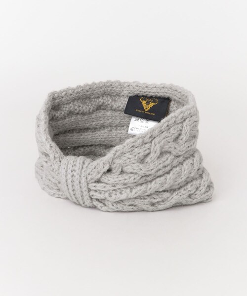 URBAN RESEARCH Sonny Label（アーバンリサーチサニーレーベル）の「HIGHLAND 2000　ALPACA HILDA HEADBAND∴（ヘアバンド・レディース・LTGREYグレー/CAMELキャメル/WHITEホワイト・one）」の9枚目の写真