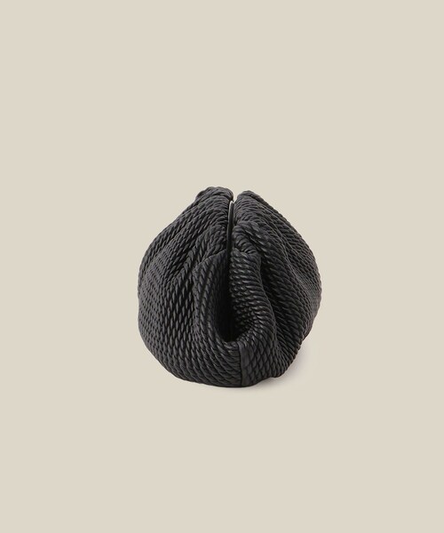 ROPE'（ロペ）の「ラムレザーロープ模様クラッチ/ミディアム（クラッチバッグ・レディース・ブラック/オフホワイト・F）」の20枚目の写真