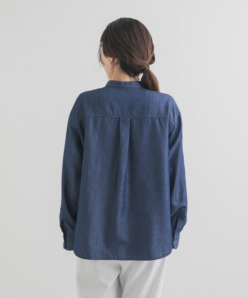 URBAN RESEARCH DOORS(アーバンリサーチドアーズ)の「フロントフリルシャツ(シャツ/ブラウス・レディース・NATURAL/INDIGO・Free)」の13枚目の写真