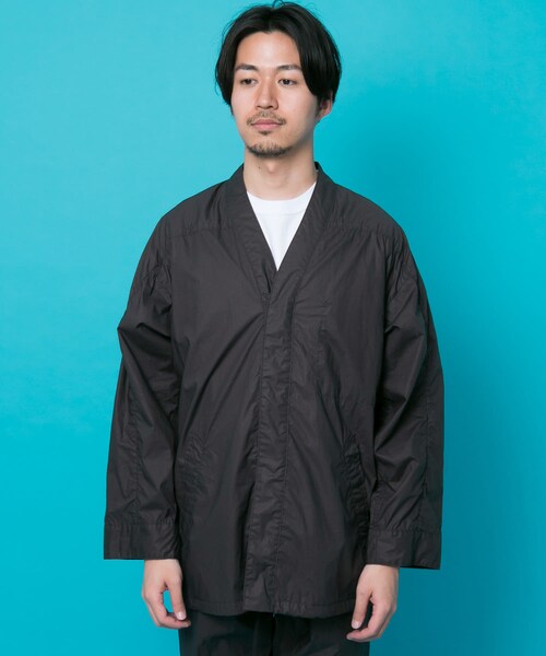 URBAN RESEARCH（アーバンリサーチ）の「コーティングタイプライターレイバーシャツ∴（ミリタリージャケット・メンズ・KHAKI/CHARCOAL・S/M/L）」の9枚目の写真