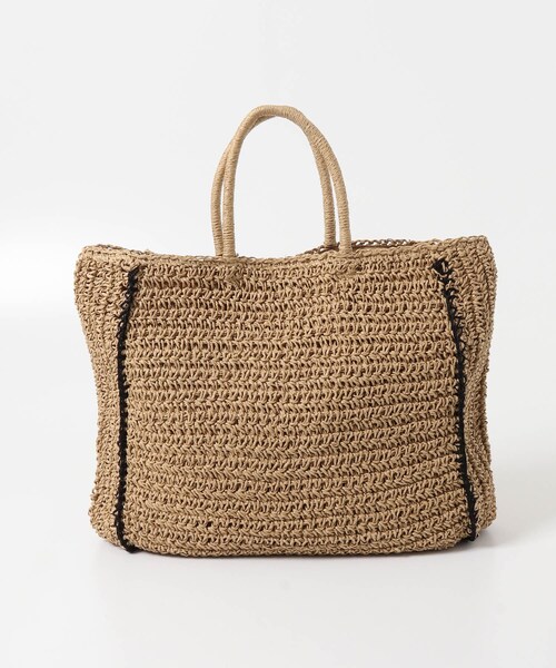 URBAN RESEARCH DOORS（アーバンリサーチドアーズ）の「ペーパートートバッグ（トートバッグ・レディース・BEIGE/BLACK・One）」の8枚目の写真