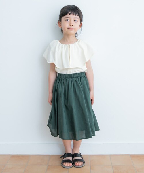 URBAN RESEARCH DOORS(アーバンリサーチドアーズ)の「2WAYフリルブラウス(KIDS)(その他トップス・キッズ・LAVENDER/IVORY・105/120/135)」の8枚目の写真