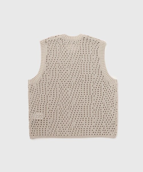 ADAM ET ROPE'(アダムエロペ)の「【COOR/クアー】ORGANIC CROCHET KNIT VEST(ベスト・メンズ・キナリ・L/M)」の9枚目の写真