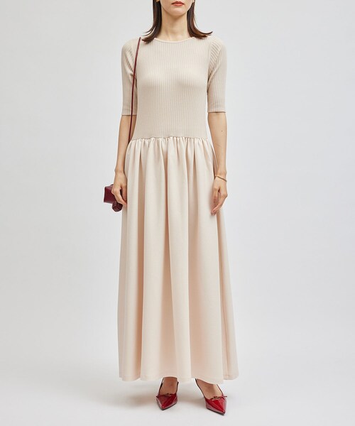 ROPE'（ロペ）の「ドッキングワンピース（ワンピース・レディース・ブラック/オフホワイト・36/38）」の5枚目の写真