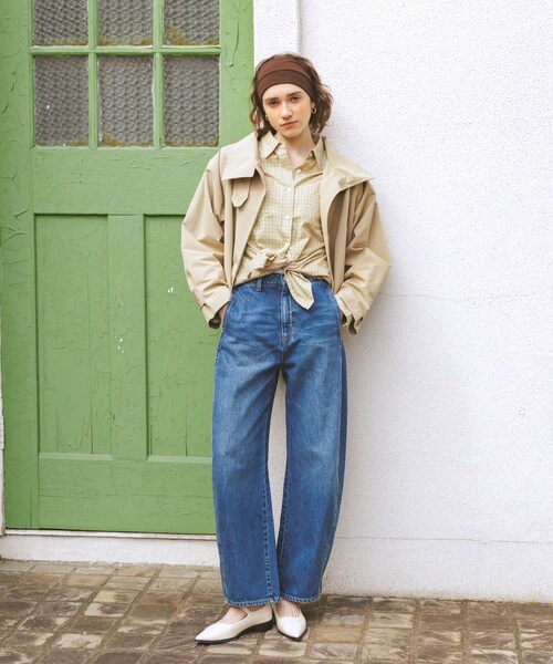 URBAN RESEARCH Sonny Label（アーバンリサーチサニーレーベル）の「撥水バックフレアスタンドカラーコート（テーラードジャケット・レディース・カーキ/ベージュ/チャコール・Free）」の19枚目の写真