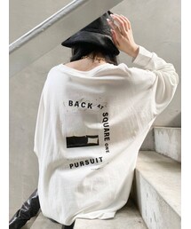 EMODA | バックアートバルキートップ(Tシャツ/カットソー)