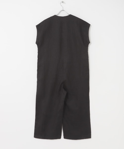 かぐれ（カグレ）の「『2サイズ展開』リネンオールインワン（つなぎ/オールインワン・レディース・BLACK/CHARCOAL・0/1）」の20枚目の写真