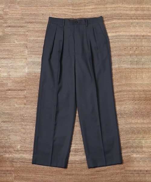 ADAM ET ROPE'（アダムエロペ）の「【WILD LIFE TAILOR】ウーステッド ワイド ストレート スラックス（スラックス・メンズ・ブラック/チャコール/ネイビー・L/M）」の12枚目の写真