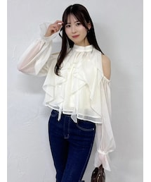 dazzlin | オープンショルダーバルーントップス(シャツ/ブラウス)