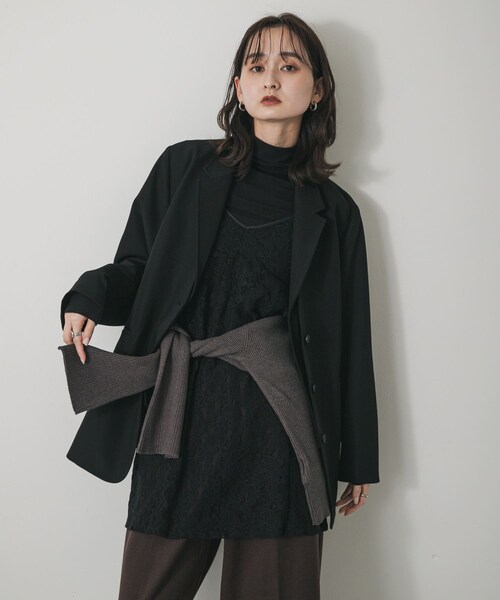 SENSE OF PLACE by URBAN RESEARCH(センスオブプレイスバイアーバンリサーチ)の「レースキャミチュニック(キャミソール・レディース・IVORY/GRAY/BLACK・One)」の10枚目の写真
