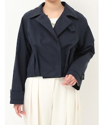 LAGUNAMOON | タックヘムトレンチライクショートブルゾン(ブルゾン)