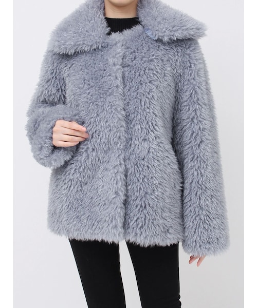 MURUA（ムルーア）の「カーリーフェイクファーブルゾン【2WAY