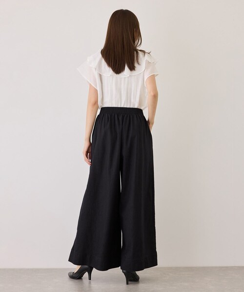 Jayro(ジャイロ)の「スラブデニムロングワイドパンツ(デニムパンツ・レディース・ブラック/チャコール/ネイビー/ブルー系・M)」の11枚目の写真