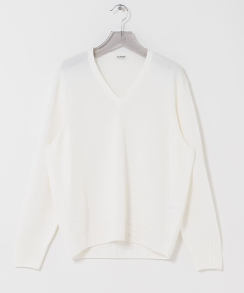 URBAN RESEARCH（アーバンリサーチ）の「PURLAM　WASHI M-G TENJIKU V PULLOVER（ニット/セーター・メンズ・WHITE/BLACK/GREEN/B.PURPLE・2/3）」の6枚目の写真