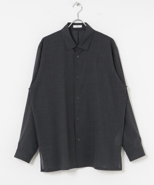 URBAN RESEARCH（アーバンリサーチ）の「『別注』ATON×URBAN RESEARCH　OVERSIZED SHIRTS（シャツ/ブラウス・メンズ・075NAV/IND/004CHA・4/6）」の4枚目の写真
