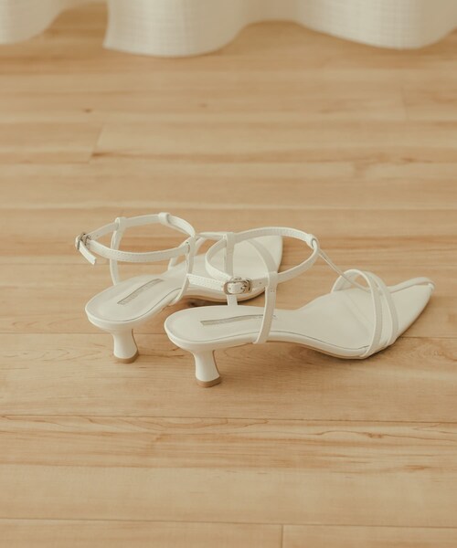 SENSE OF PLACE by URBAN RESEARCH(センスオブプレイスバイアーバンリサーチ)の「ポインテッドナローストラップサンダル(サンダル・レディース・BLACK/WHITE/SILVER・S/M/L)」の18枚目の写真