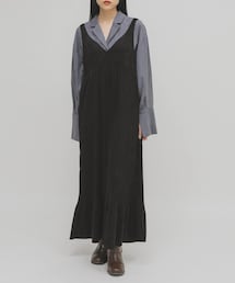 KBF | ピーチスキンプリーツワンピース(ワンピース)