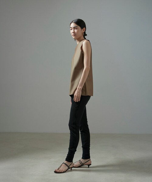 ADAM ET ROPE'（アダムエロペ）の「【MOON TREE PLANET（ムーンツリープラネット）】line pants sports（その他パンツ・レディース・ブラック/ホワイト・M）」の13枚目の写真