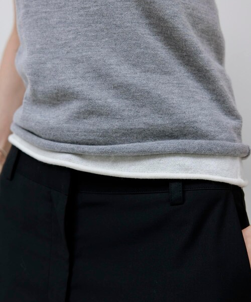 URBAN RESEARCH（アーバンリサーチ）の「STUDIO DOE　French Sleeve Knit Top（ニット/セーター・レディース・GREY/BLACK/WHITE・S）」の21枚目の写真