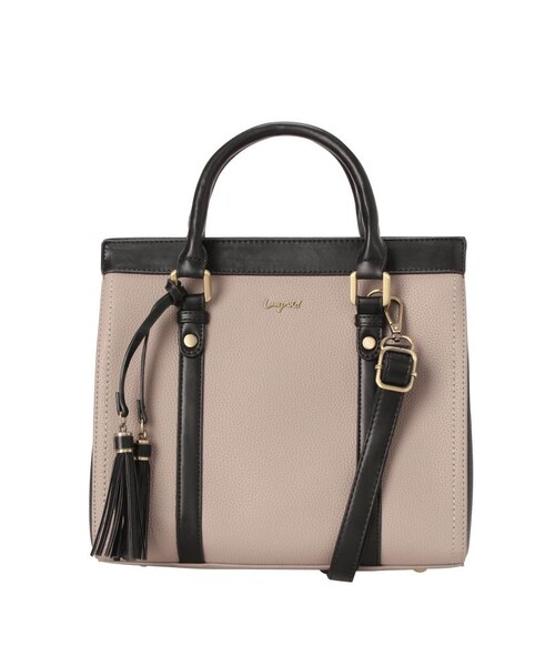 RUNWAY channel SELECTION（ランウェイチャンネルセレクション）の「【Ungrid】配色マグネットハンドバッグ（ハンドバッグ・レディース・グレー/ブラック/オレンジ/カーキ/ダークブラウン・F）」の2枚目の写真