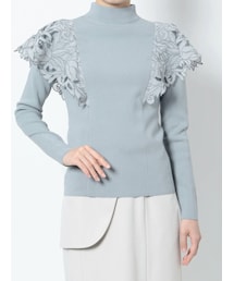 LAGUNAMOON | フリルエンブロイダリーニットプルオーバー(ニット/セーター)