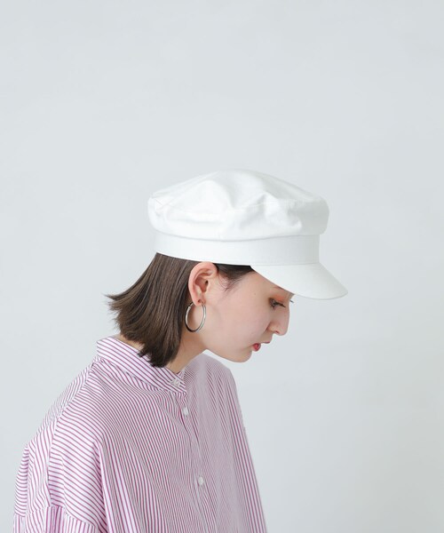 SENSE OF PLACE by URBAN RESEARCH(センスオブプレイスバイアーバンリサーチ)の「コンパクトキャスケット(キャスケット・レディース・OFF WHITE/BLACK/L.BROWN・one/One)」の1枚目の写真